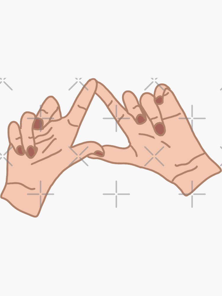 "Tri Delta Hands" Sticker for Sale by annapick1 Redbubble