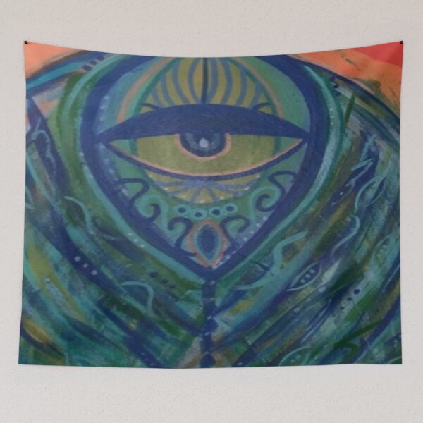 Item preview, Hidden Third Eye Painting designed and sold by bipolarvirgoart.