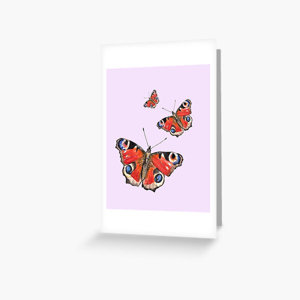 Item preview, Peacock Butterflies in Flight Purple designed and sold by Pamalotte.