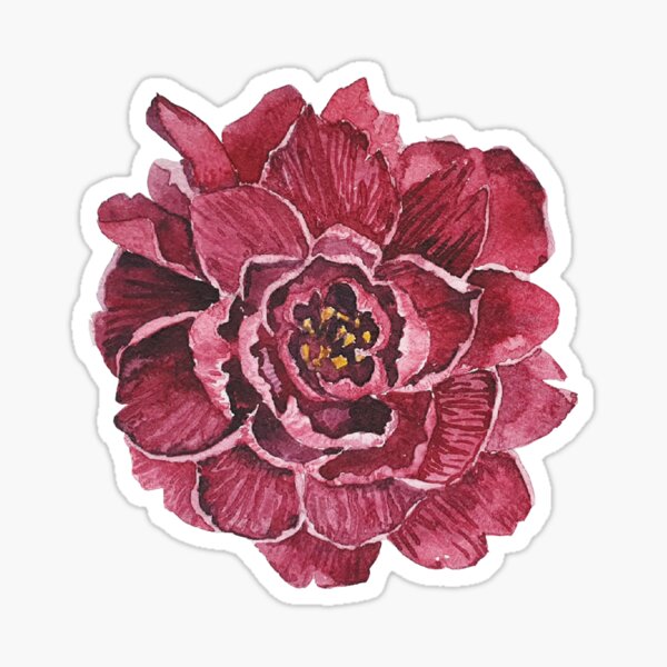 Item preview, seamless handdrawn pattern PEONY designed and sold by ekk8.