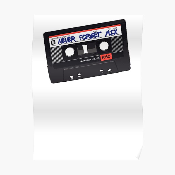 Never Forget Retro 1980s Cassettes Poster By Dfunky Redbubble