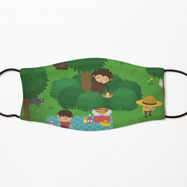 Sneaky Sasquatch Picnic Kids Mask