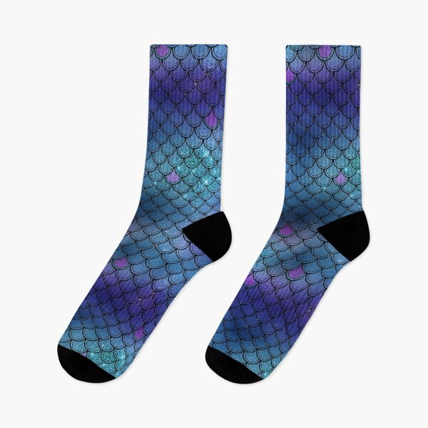 Item preview, Watercolor Mermaid Scales, Blue, Teal, Glitter designed and sold by YELLOWCITY806.