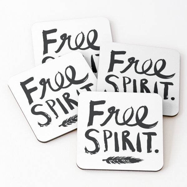 Item preview, Free Spirit Quote Black Lettering designed and sold by TamGustam.