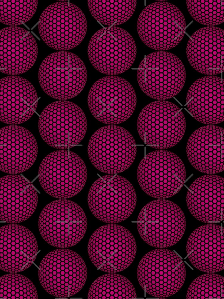 Thumbnail 3 of 3, Scarf, Hex Bloom - Pink [Roufxis-Rb] designed and sold by RoufXis.