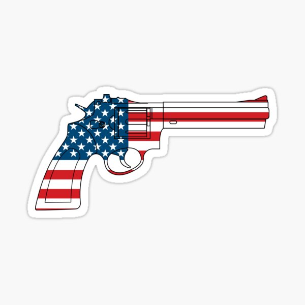 USA Gun Sticker