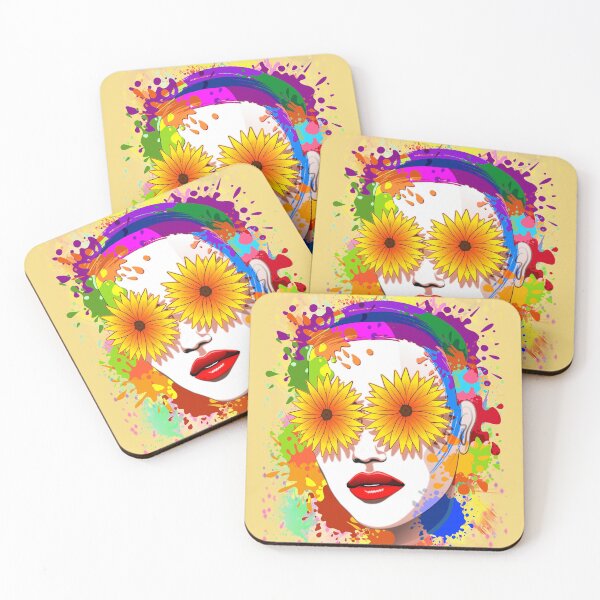 Item preview, Girl Summer Flowers Eyes designed and sold by BluedarkArt.