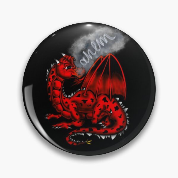 Item preview, Red Dragon spewing “ahem” smoke (clearing her throat); keeping it cool...let’s call her Patience designed and sold by MFGB-Creations.