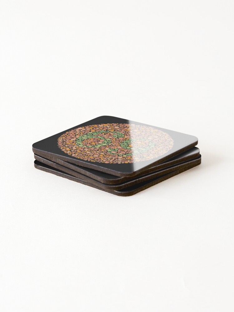 Thumbnail 4 of 5, Coasters (Set of 4), Color Blind Test 69 [Roufxis-Rb] designed and sold by RoufXis.