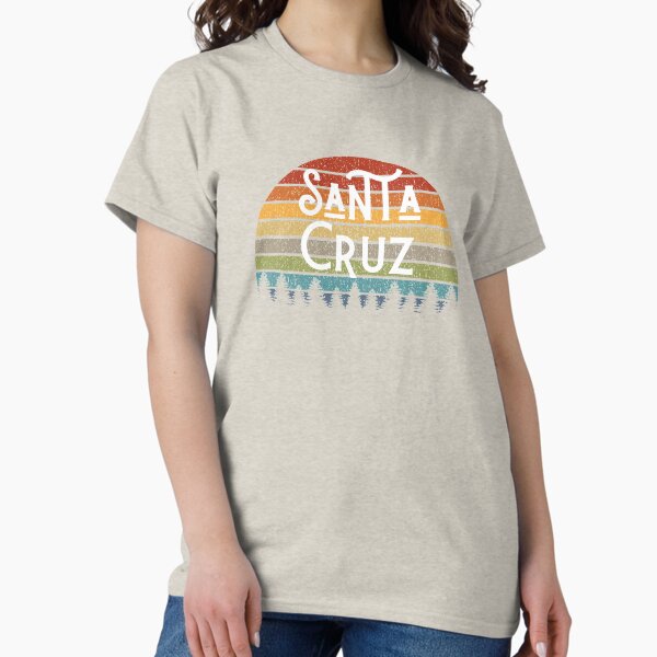 Aperçu de l'œuvre Surf à Santa Cruz dans la baie de Californie Cadeaux à Santa Cruz créée et vendue par Hopscotch Shop Designs.