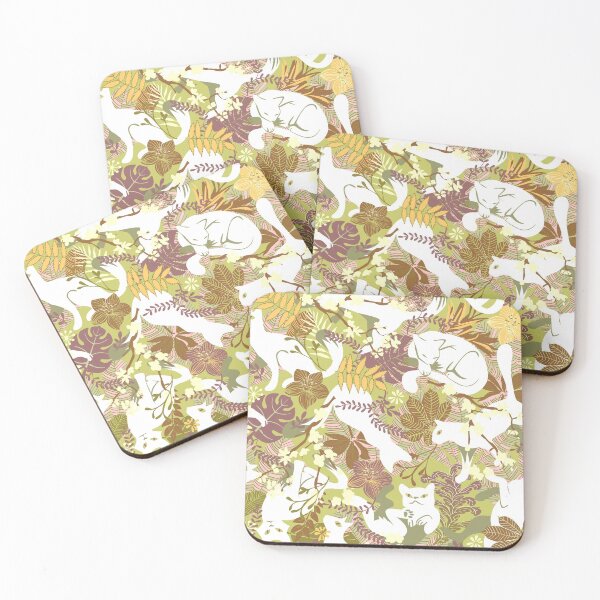 Item preview, White cats designed and sold by camcreativedk.