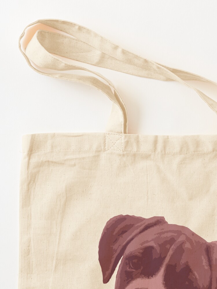 Alternate view of I love my dog - Boxer (Pink) Tote Bag