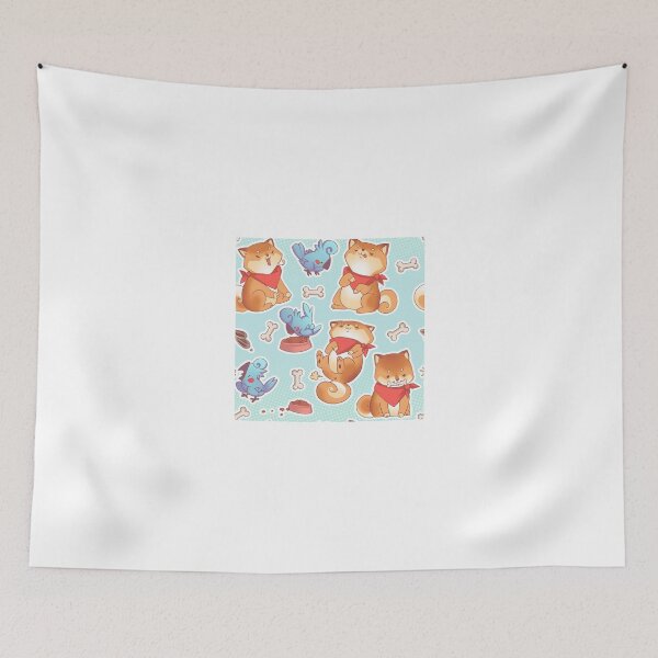 Item preview, Rude Dog and Bird Pattern designed and sold by devilsbakery.