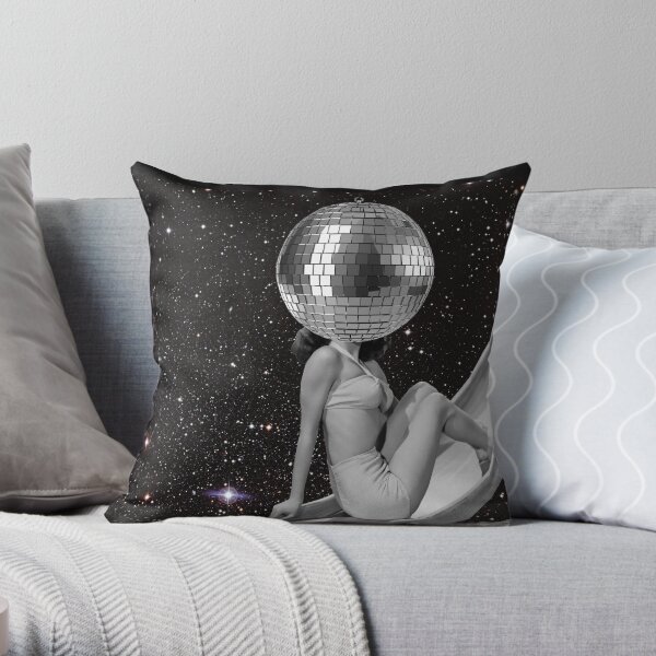 Boule à facette Throw Pillow