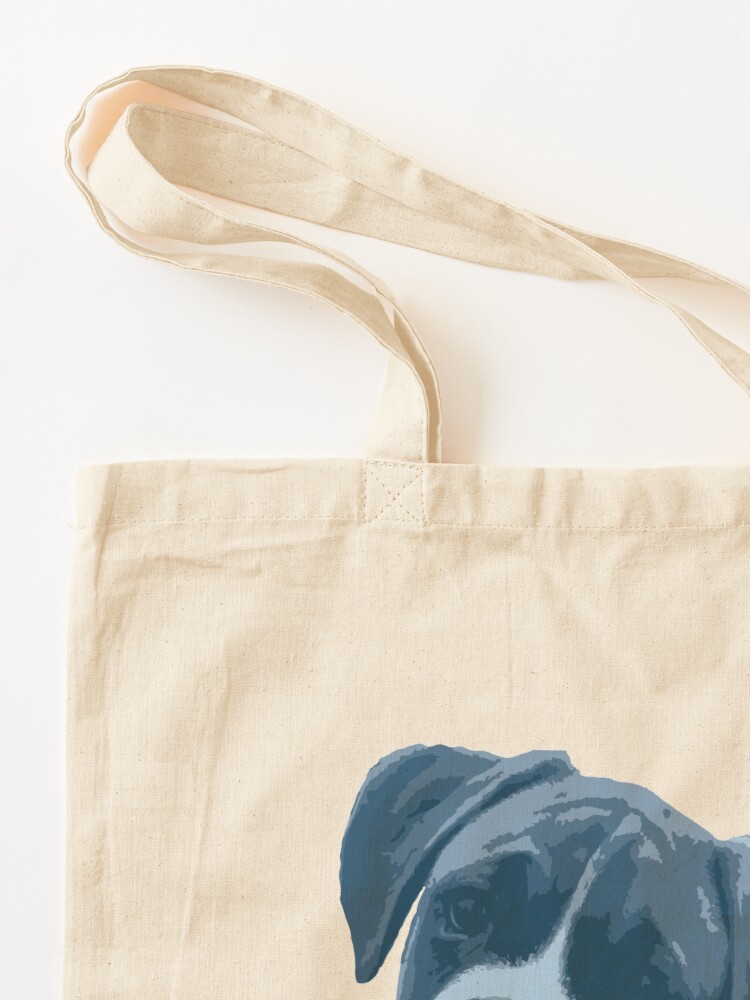 Alternate view of I love my dog - Boxer (Blue) Tote Bag