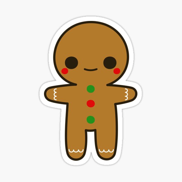 Gingerbread Stickers Redbubble - gingerbread man song roblox
