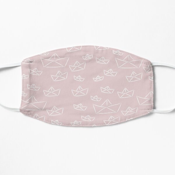 Papierboot-pastel rosa Maske