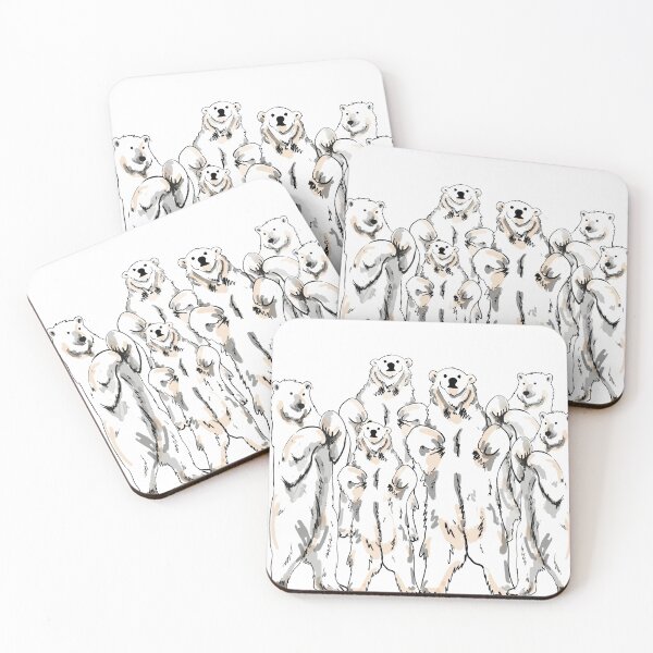 Item preview, Polar bears designed and sold by KitCatCards.