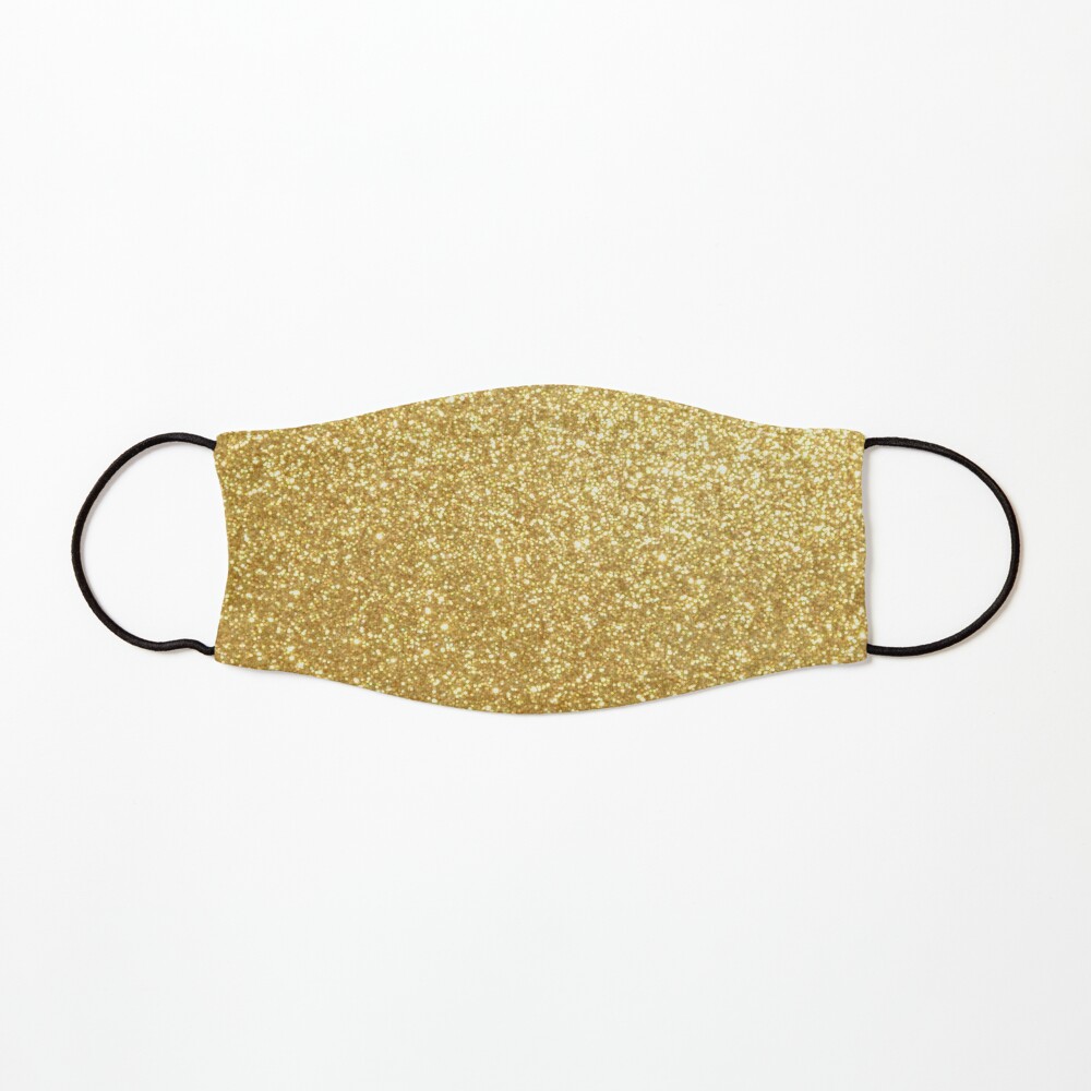 Download Gold Glitter Sparkly Shiny Metallic Yellow Mask By Podartist Redbubble PSD Mockup Templates