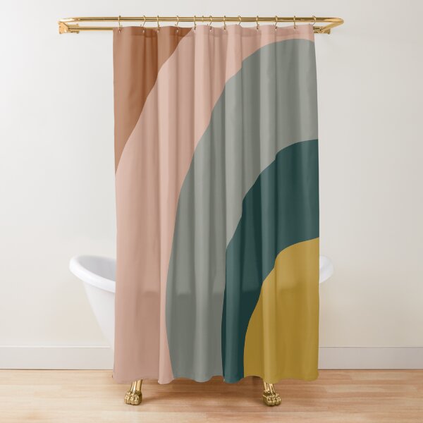 Item preview, Sound Waves Minimalist Pattern in Mustard Yellow, Teal, Grey, Blush Pink, and Rust designed and sold by kierkegaard.