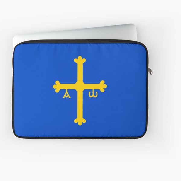 flag of asturias Laptop Sleeve