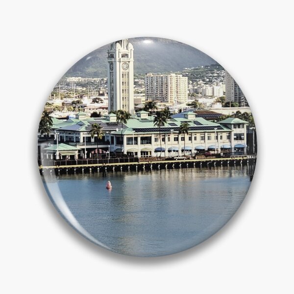 Item preview, Honolulu Harbor Aloha Tower designed and sold by EloiseArt.