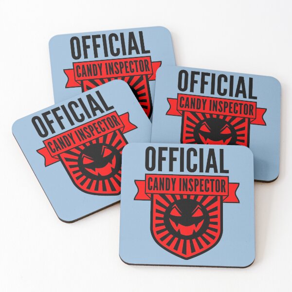 Item preview, Official Candy Inspector - Red/Black Halloween Design designed and sold by geeksta.