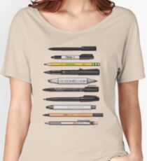 Pen Collection For Sketching And Drawing (Plain) Women's Relaxed Fit T-Shirt