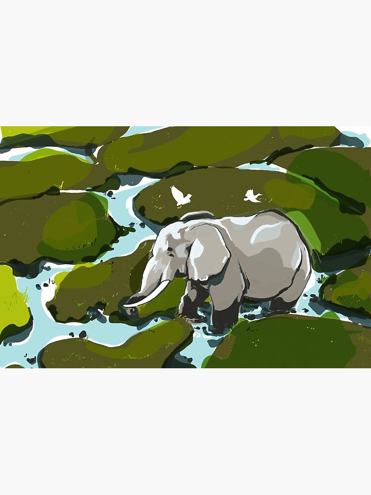 Imagen 4 de 4, Bolsos de mano con la obra Dibujo de elefante | África Animales salvajes | Gran Cinco, diseñada y vendida por CovoStudio.