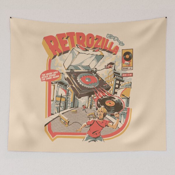 Item preview, Retro Soundzilla designed and sold by Ilustrata®.