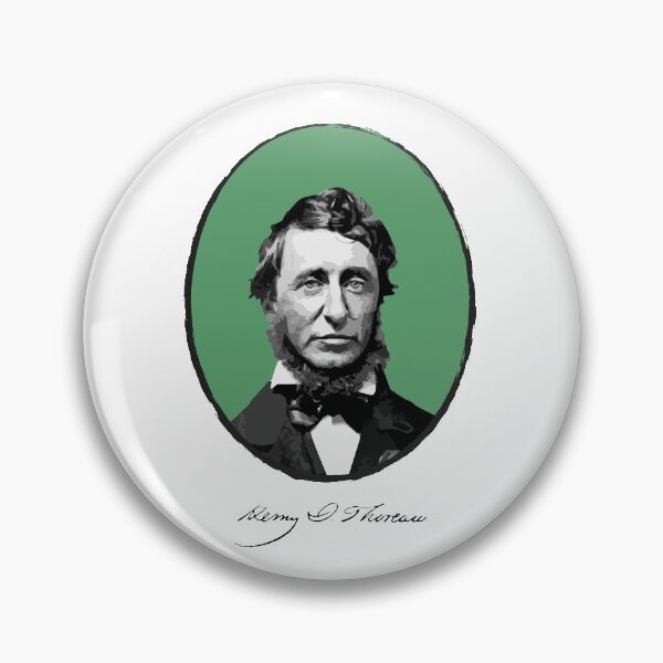 Aperçu de l'œuvre Henry David Thoreau - Série des amoureux des livres créée et vendue par Printables Passions.