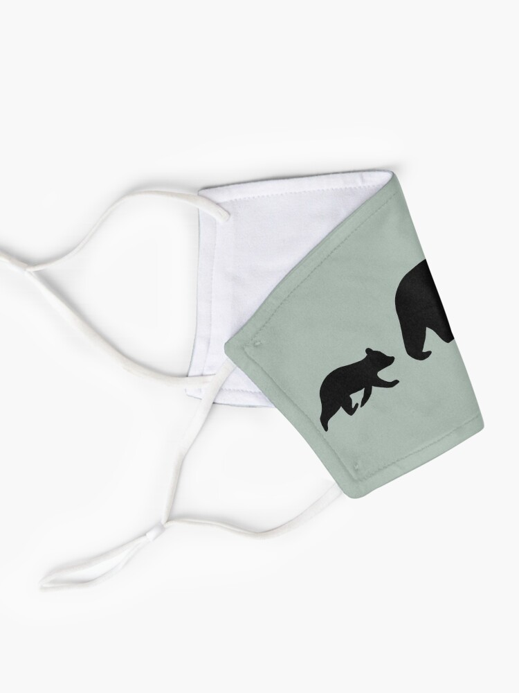 Black Bear with Cubs Silhouettes Kids T-Shirt for Sale by Jenn Inashvili