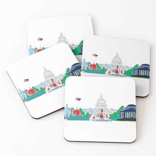 Item preview, Washington buildings designed and sold by KitCatCards.