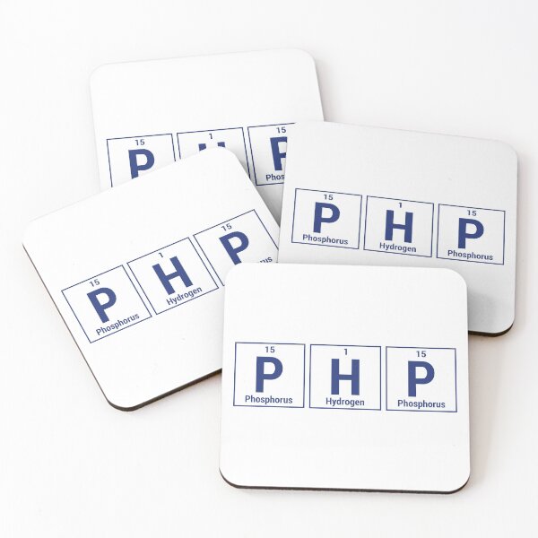 Item preview, PHP Programmer - Blue Periodic Table Elements Design designed and sold by geeksta.