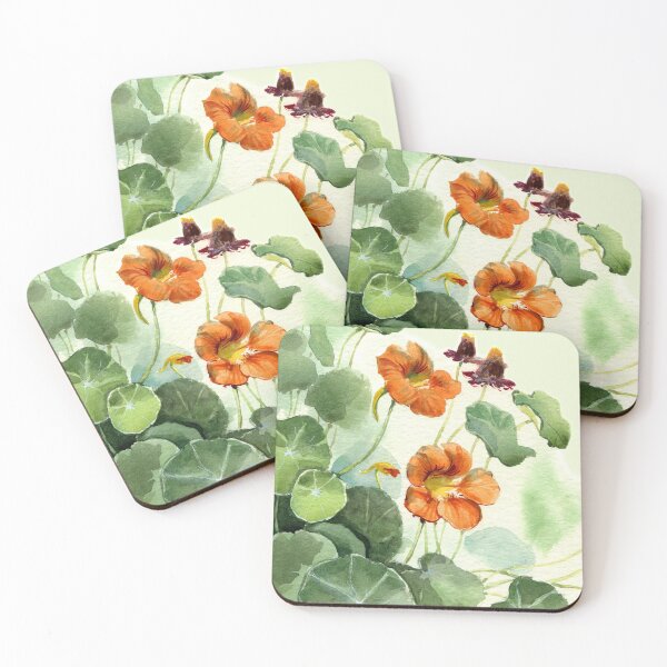 Item preview, Cress, orange flowers designed and sold by jennomat.