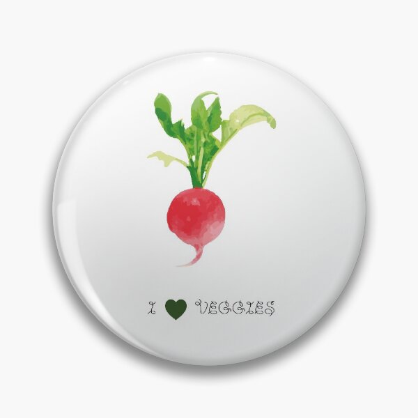 Item preview, I love veggies Radish - Vegan quotes designed and sold by Printables Passions.