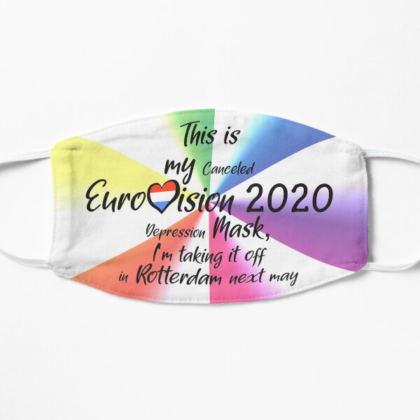 Eurovision 2020 - Eurovision song contest - ESC fans - Canceled Rotterdam Eurovision Depression Mask