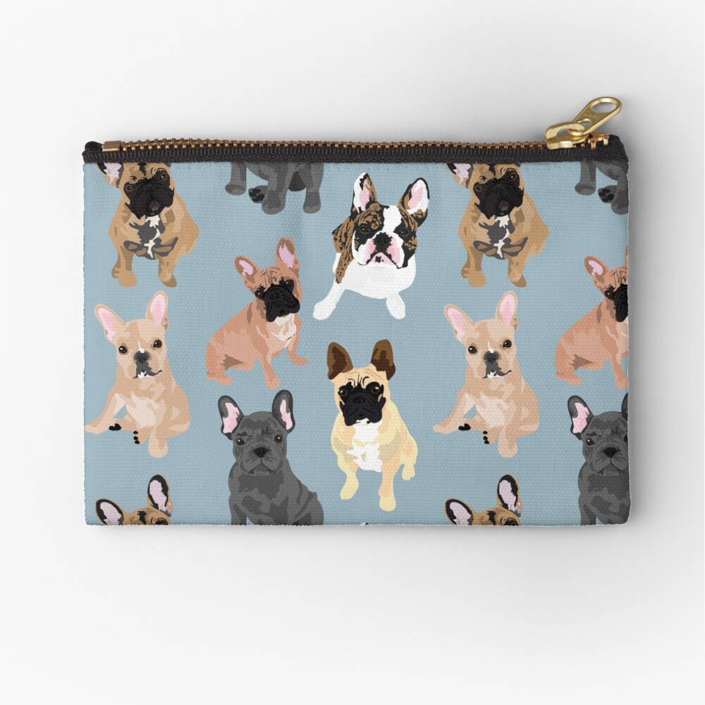 FRENCH BULLDOGS Zipper Pouch