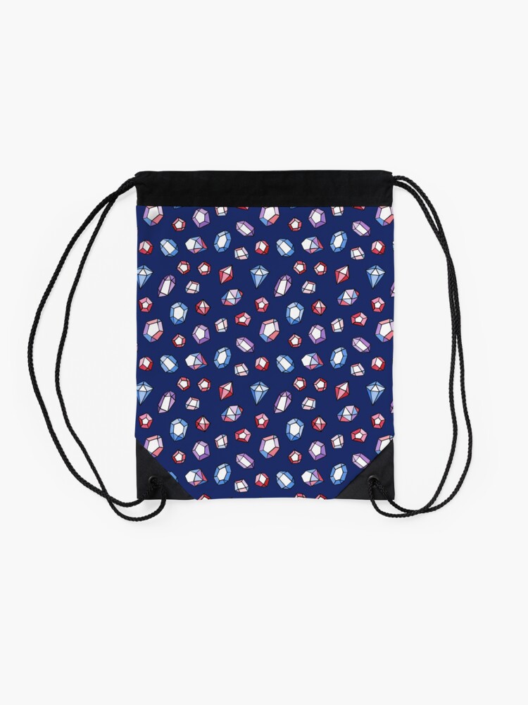 Alternate view of Jewels at night Drawstring Bag