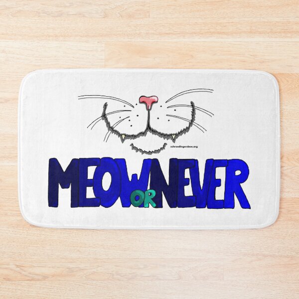Item preview, Meow or Never & Nosy Cat designed and sold by Schrödingers Box.