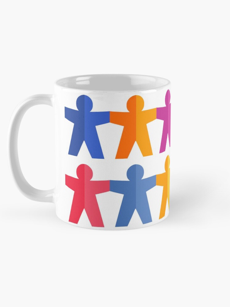 Thumbnail 5 of 6, Coffee Mug, Paper People Chain designed and sold by iconymous.