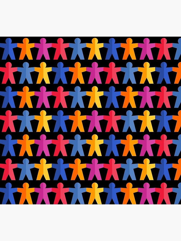 Thumbnail 5 of 5, Socks, Paper People Chain designed and sold by iconymous.