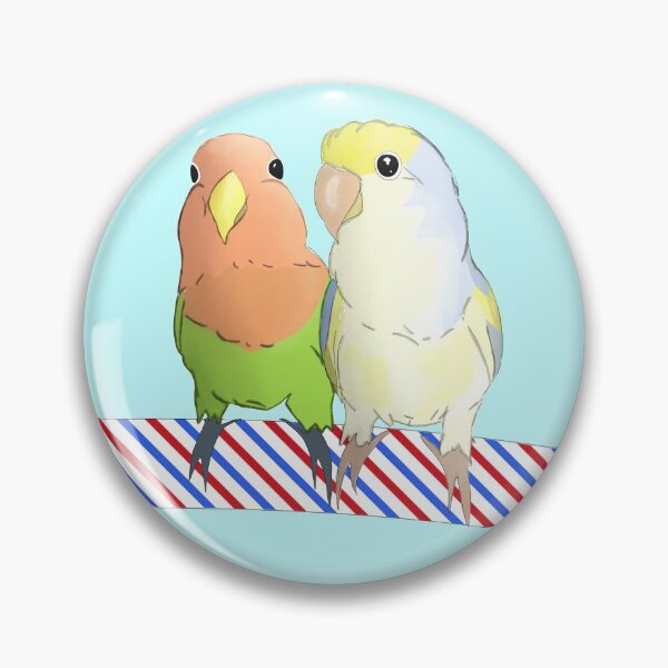 Item preview, Cute lovebirds couple designed and sold by MelanieNad.