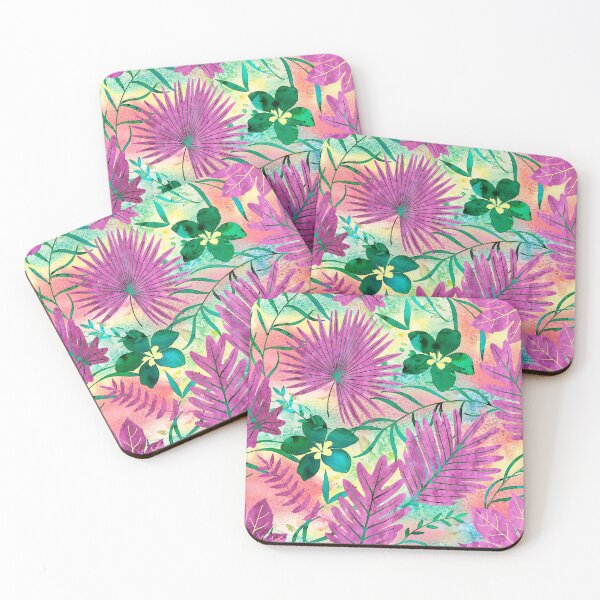 Item preview, Nalani Hawaiian Tropical Garden - Fuchsia designed and sold by DriveIndustries.