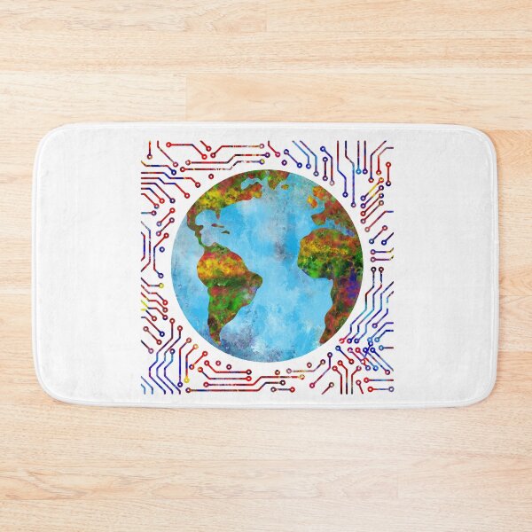 Item preview, Earth circuit board designed and sold by Rosaliartbook.
