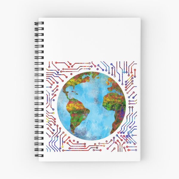 Item preview, Earth circuit board designed and sold by Rosaliartbook.