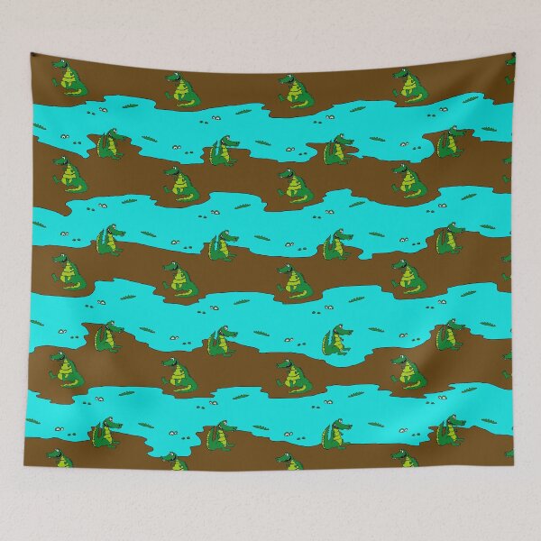 Item preview, Crocodile Cartoon Pattern designed and sold by jaggerstudios.