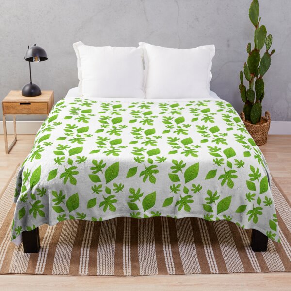 Item preview, Lala Leaf Doodle Spring Green designed and sold by LalaDoodleBug.