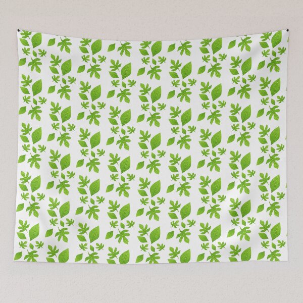 Item preview, Lala Leaf Doodle Spring Green designed and sold by LalaDoodleBug.
