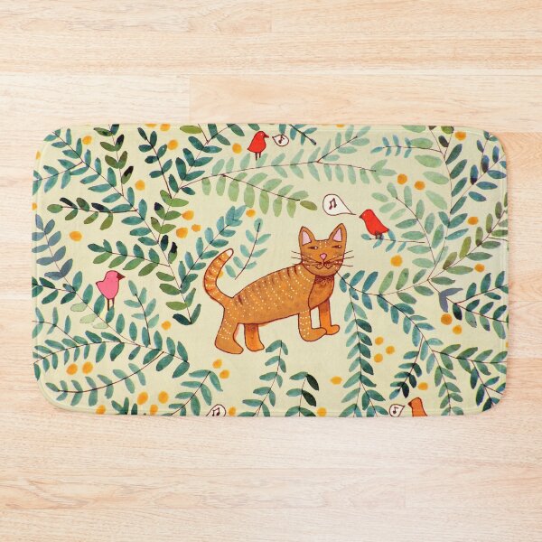 Item preview, minou jaune (this yellow cat) designed and sold by sylvie  demers.